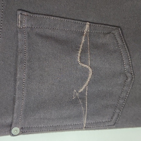 7 For All Mankind Ponte Stretch Brown Jeggings/Skinny Ankle Pants, Size 27 ~ GUC - Picture 10 of 13